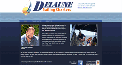 Desktop Screenshot of delaunesailingcharters.com